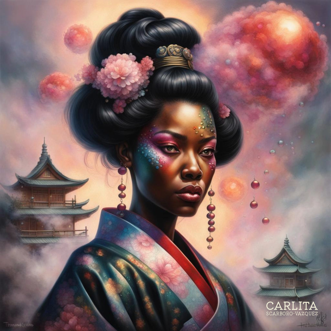 "EDO 1" - Framed matte paper poster