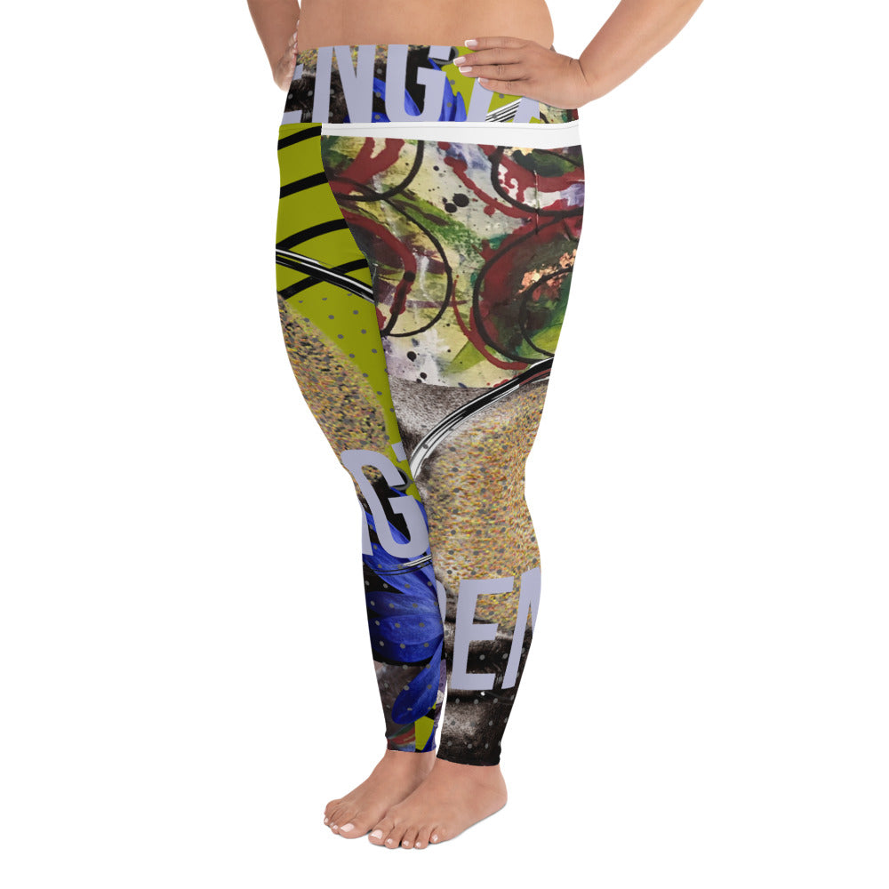 All-Over Print Plus Size Leggings