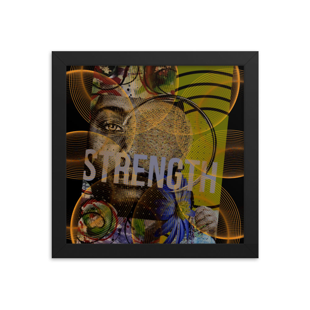 Strength Circles Framed poster