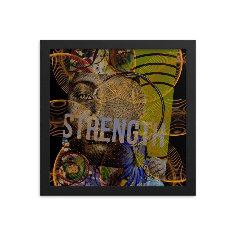 Strength Circles Framed poster