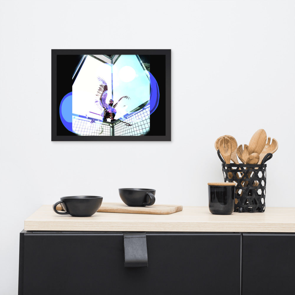 Horis with effects Framed poster