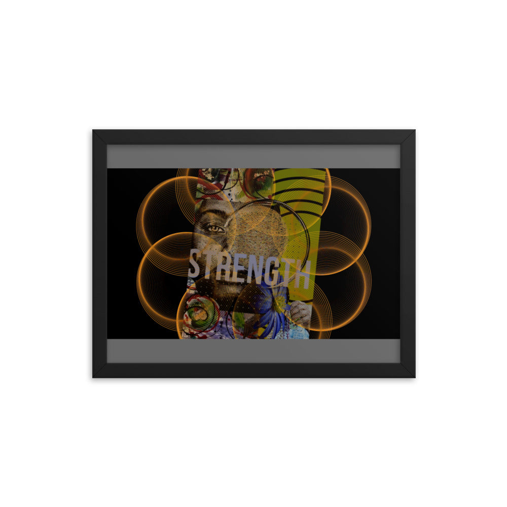 Strength Circles Framed poster