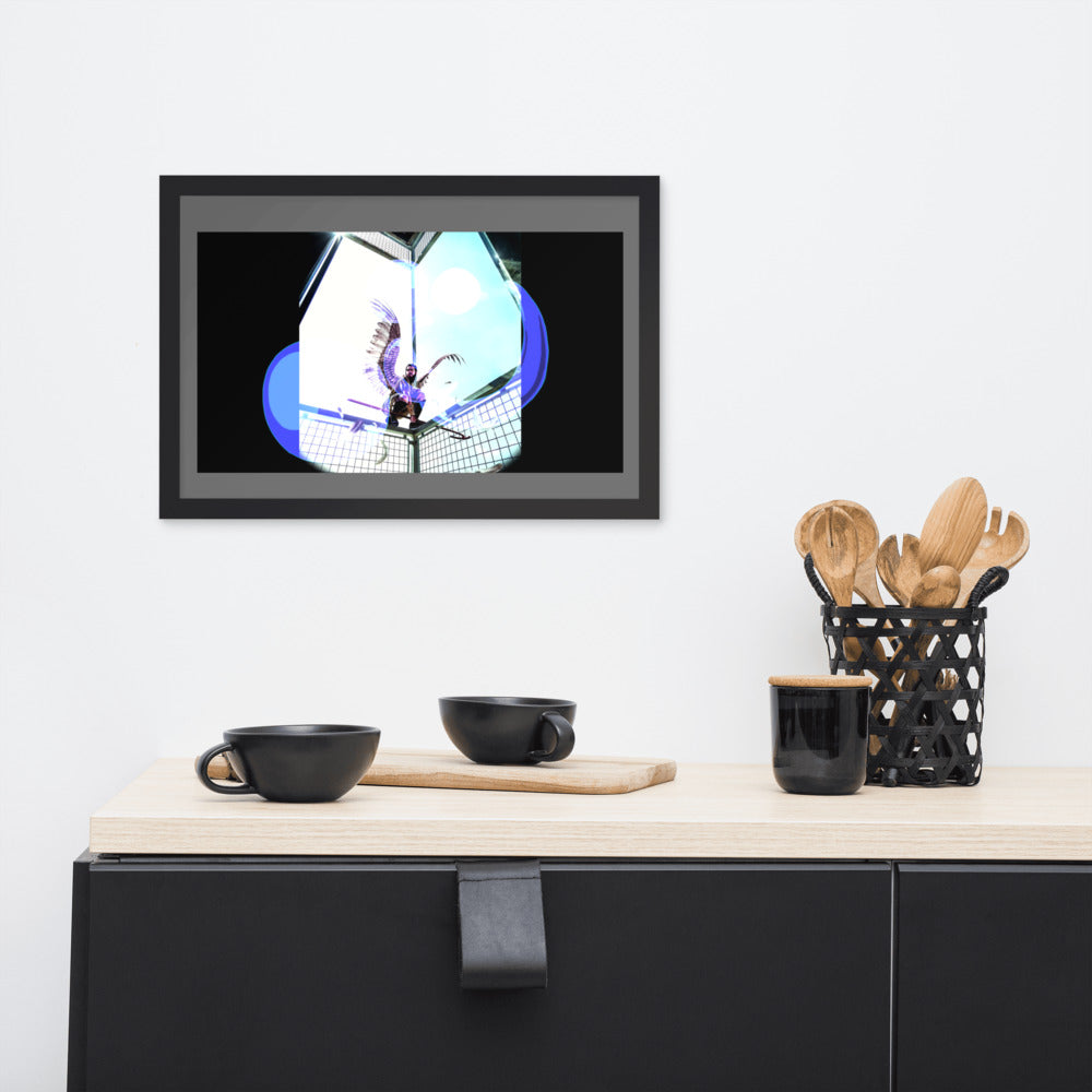 Horis with effects Framed poster