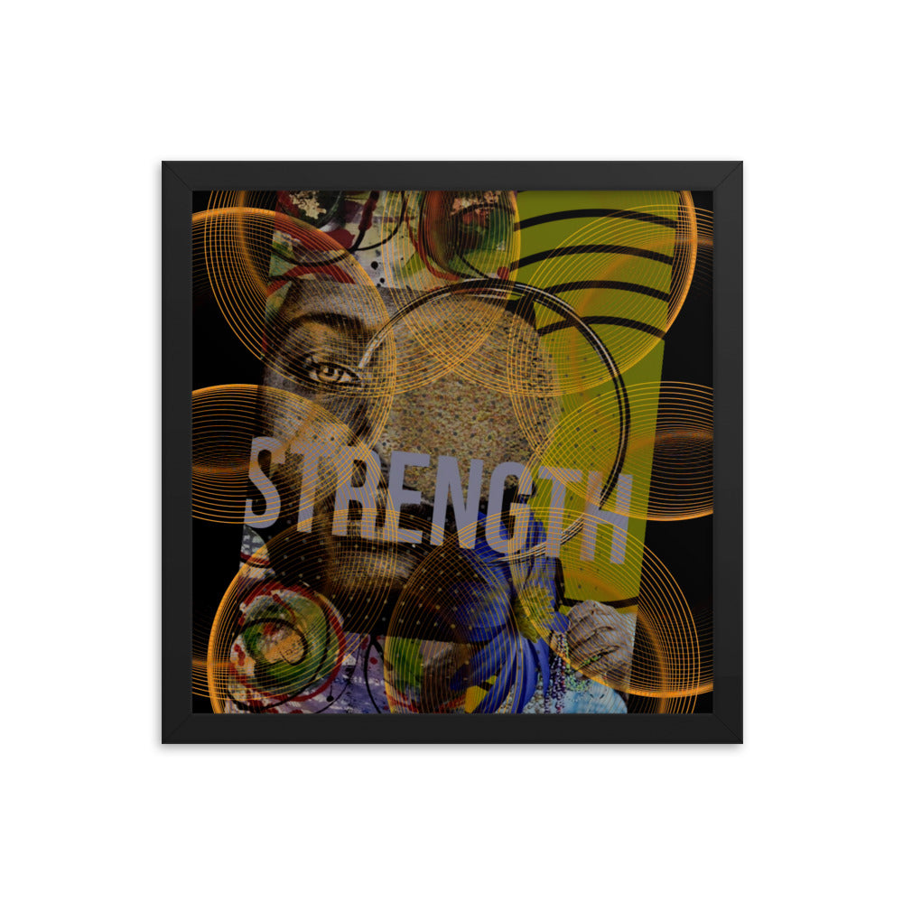 Strength Circles Framed poster