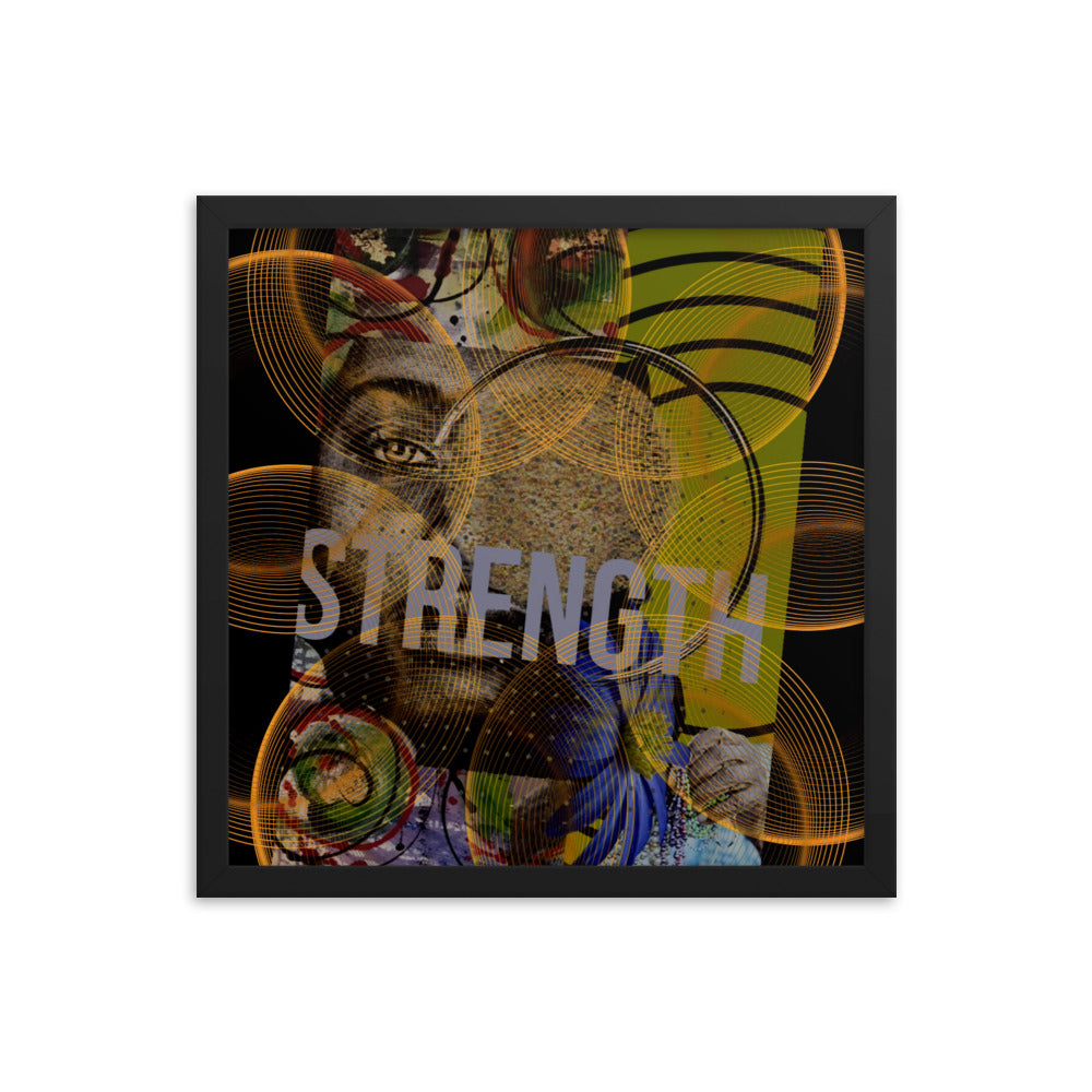Strength Circles Framed poster
