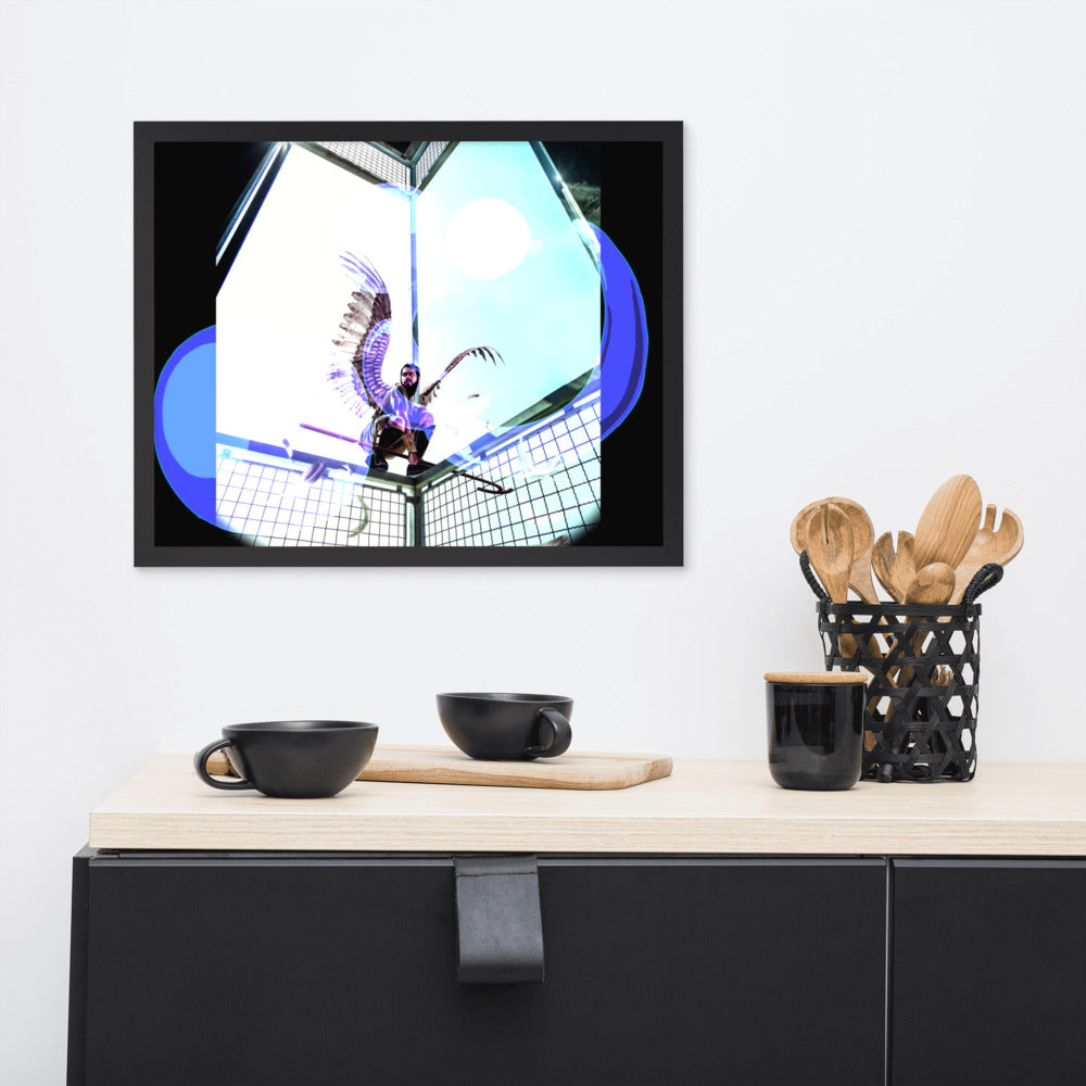 Horis with effects Framed poster