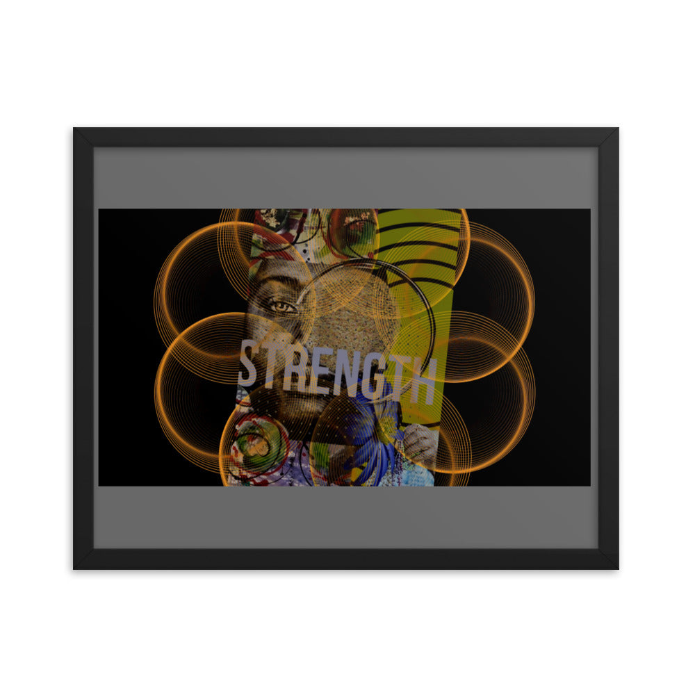 Strength Circles Framed poster