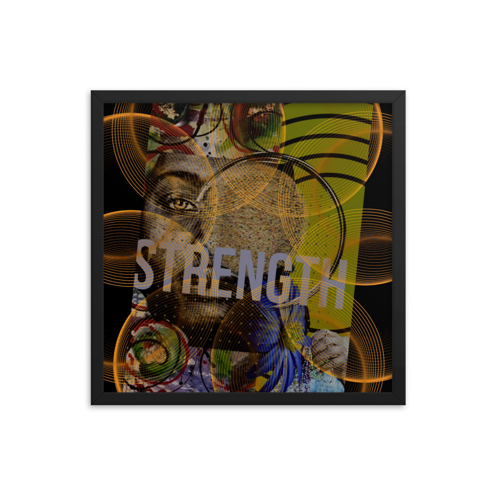 Strength Circles Framed poster