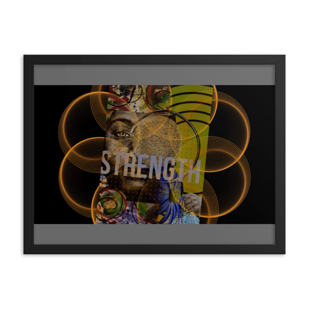 Strength Circles Framed poster