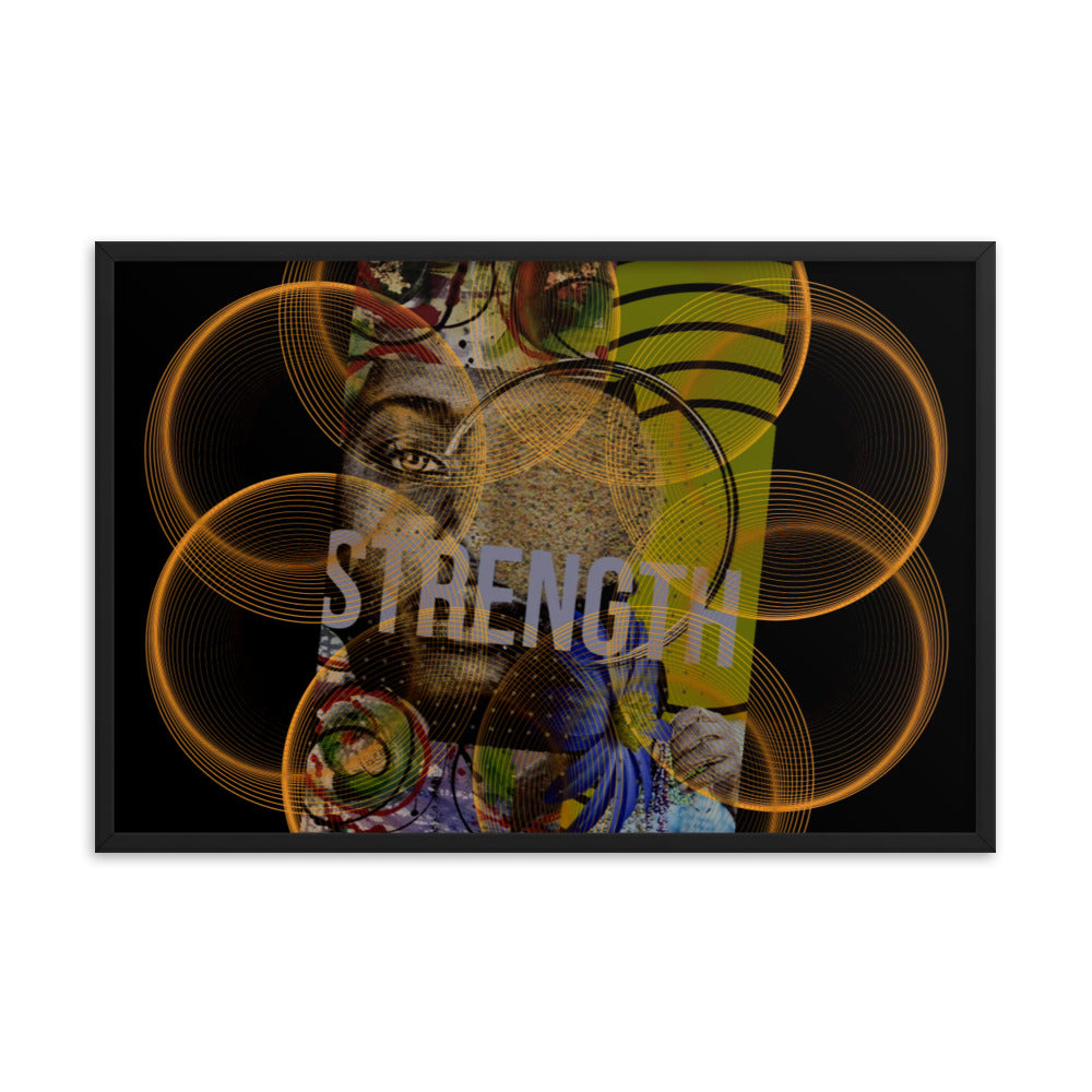 Strength Circles Framed poster