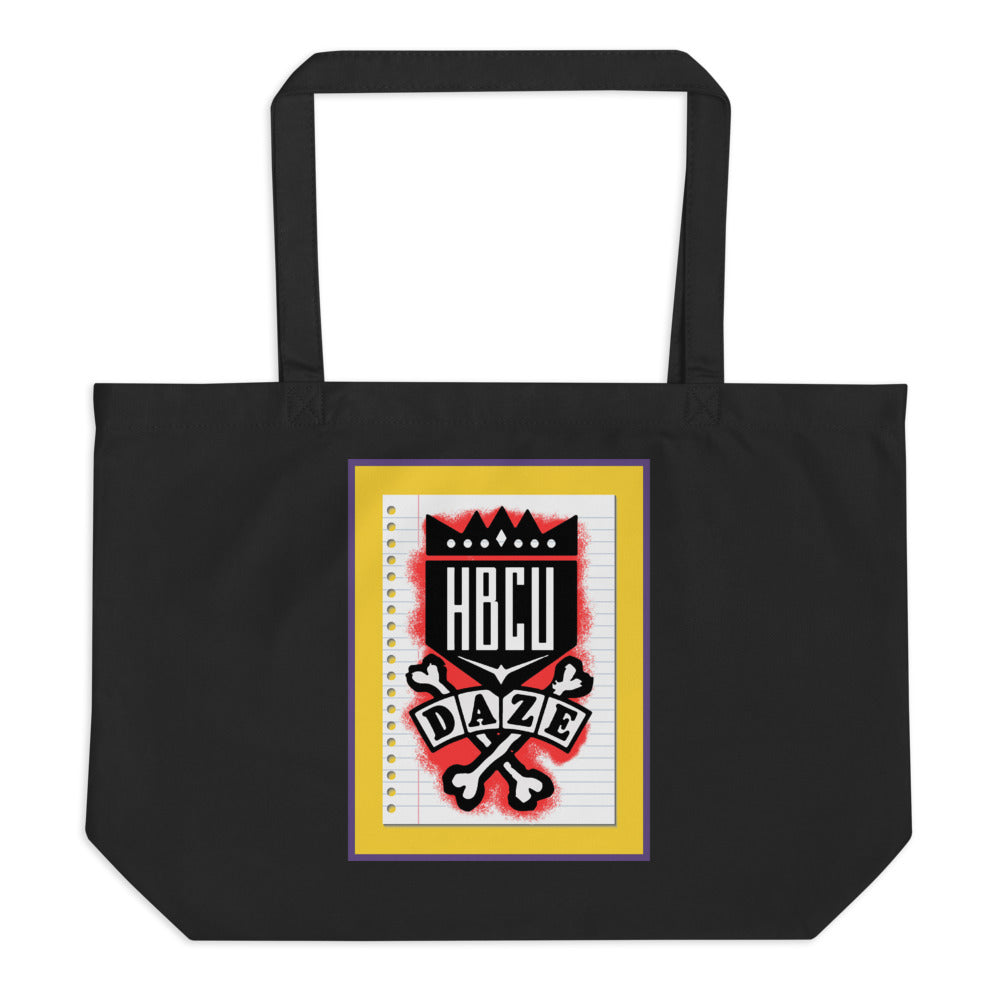 "HBCU" Large organic tote bag