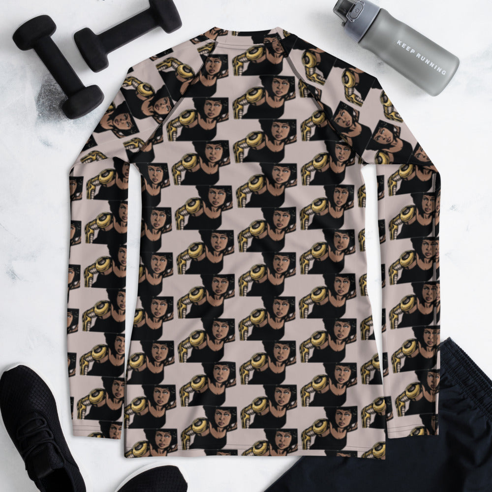 "SHERO" Women's Rash Guard